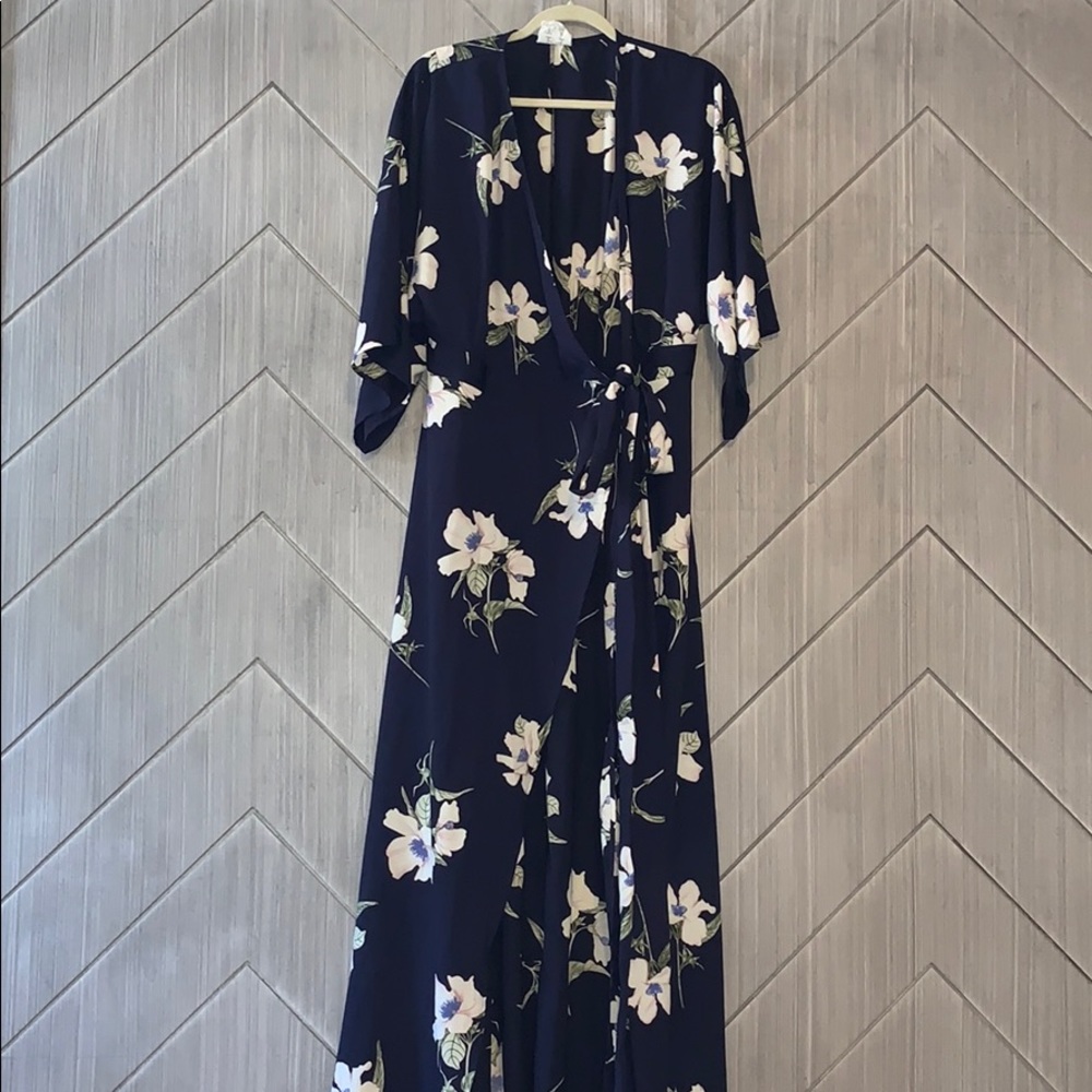 Floral Wrap Maxidress